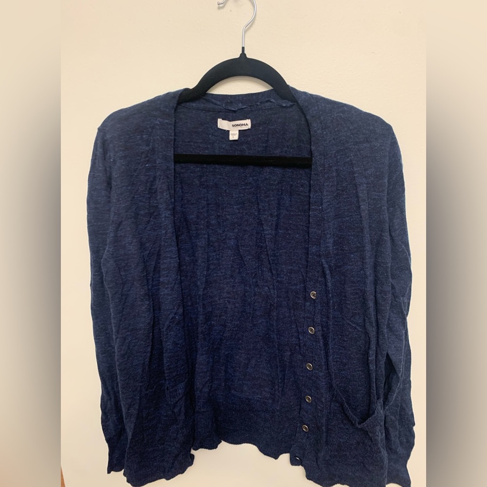 Sonoma women’s navy blue cardigan